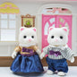 Simulation Forest Reindeer Family Doll Dollhouse Figures Furniture Set DIY Playset Play House Girls Toys Accessories Xmas Gifts
