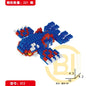 DIY Pokemon Blocks Small Cartoon Mini Building Block Pikachu Charizard Eevee Mewtwo Anime Assemble Action Model Dolls Toys