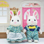 Simulation Forest Reindeer Family Doll Dollhouse Figures Furniture Set DIY Playset Play House Girls Toys Accessories Xmas Gifts
