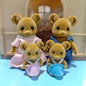 Simulation Forest Reindeer Family Doll Dollhouse Figures Furniture Set DIY Playset Play House Girls Toys Accessories Xmas Gifts