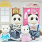 Simulation Forest Reindeer Family Doll Dollhouse Figures Furniture Set DIY Playset Play House Girls Toys Accessories Xmas Gifts