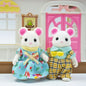 Simulation Forest Reindeer Family Doll Dollhouse Figures Furniture Set DIY Playset Play House Girls Toys Accessories Xmas Gifts