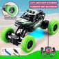 Remote Control Car with Colorful Flashing Lights, Rubber Wheels, Off-Road Toy Car Suitable for Christmas Children'S Gifts