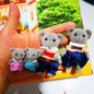 Simulation Forest Reindeer Family Doll Dollhouse Figures Furniture Set DIY Playset Play House Girls Toys Accessories Xmas Gifts