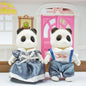 Simulation Forest Reindeer Family Doll Dollhouse Figures Furniture Set DIY Playset Play House Girls Toys Accessories Xmas Gifts