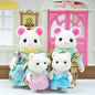 Simulation Forest Reindeer Family Doll Dollhouse Figures Furniture Set DIY Playset Play House Girls Toys Accessories Xmas Gifts